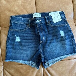 Abercrombie Kids Dark Blue Jean Shorts 17/18